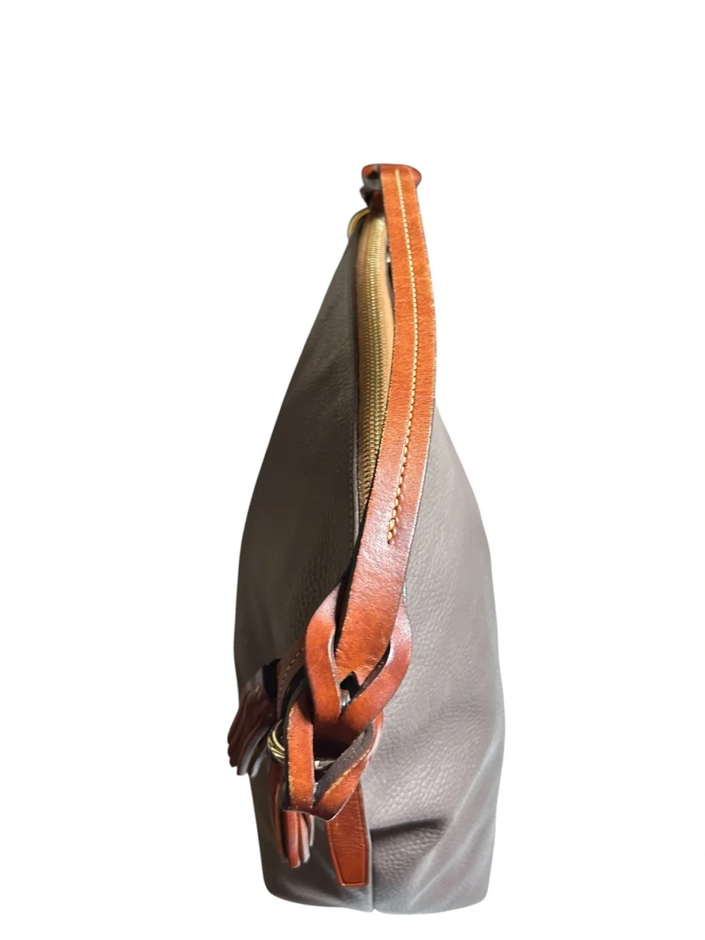 Dooney & Bourke Pebble Grain Leather Sloane Dixon Hobo Elephant Bag